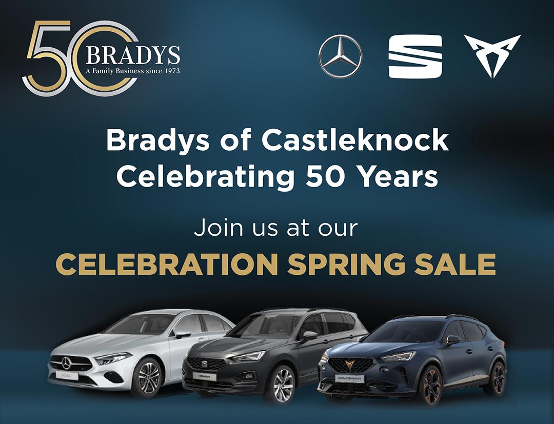Great news - the Bradys Spring Celebration Sale in now on!  